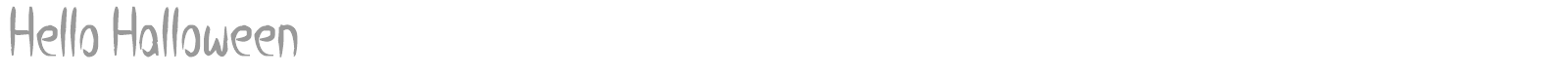 Hello Halloween font preview